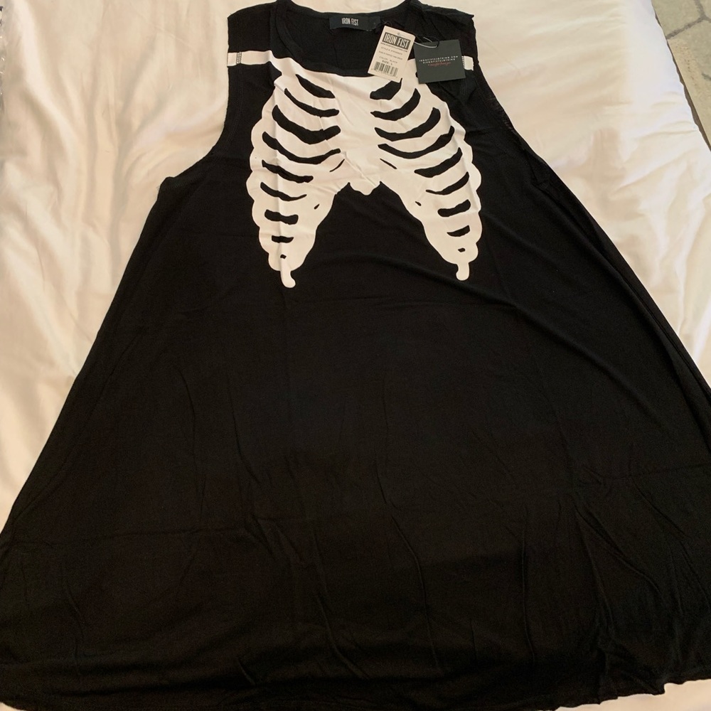 Iron Fist skeleton trapeze dress